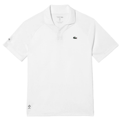 Мужское теннисное поло Lacoste x Daniil Medvedev Ultra-Dry Tennis Polo - white