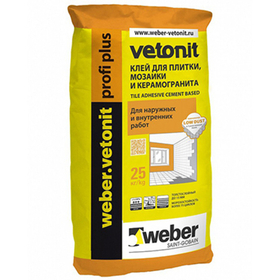 Клей для плитки Weber-Vetonit Profi Plus 25 кг