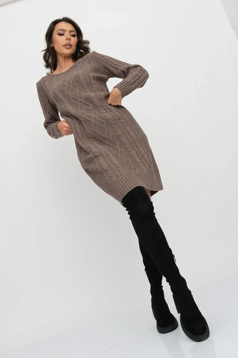 Платье С 1931/кофе