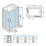 Душевая кабина WeltWasser WW500 LAINE 1204 120х90