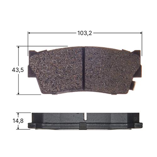 Колодки тормозные дисковые Avantech передние (противоскрипная пластина в компл.) AV702