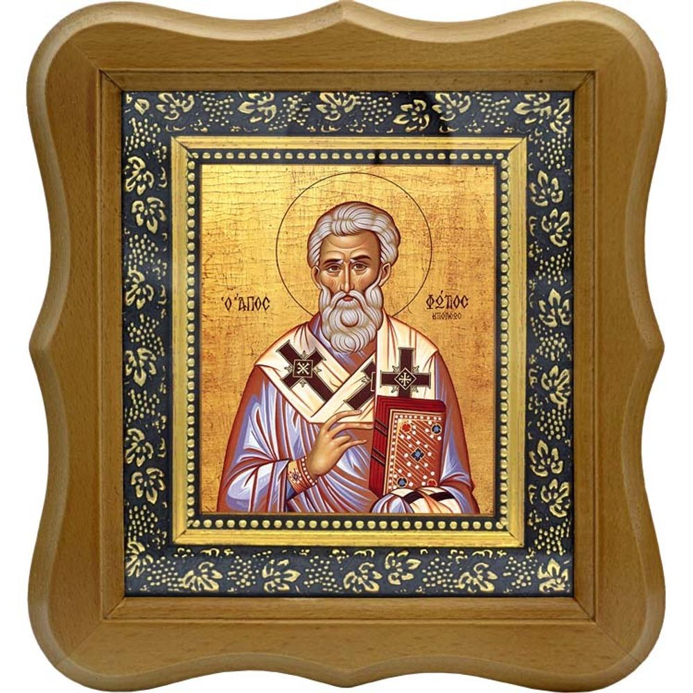 Фотий, патриарх Константинопольский, святитель. Икона на холсте.