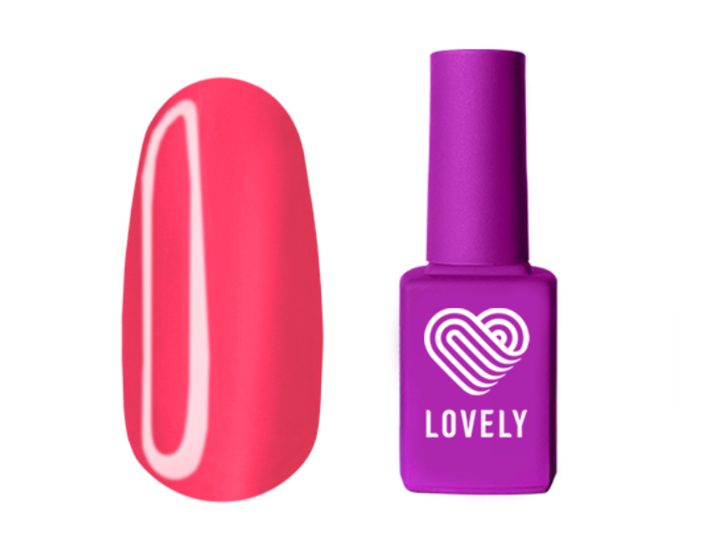 Топ цветной без липкого слоя Lovely, Top Coral, 7ml