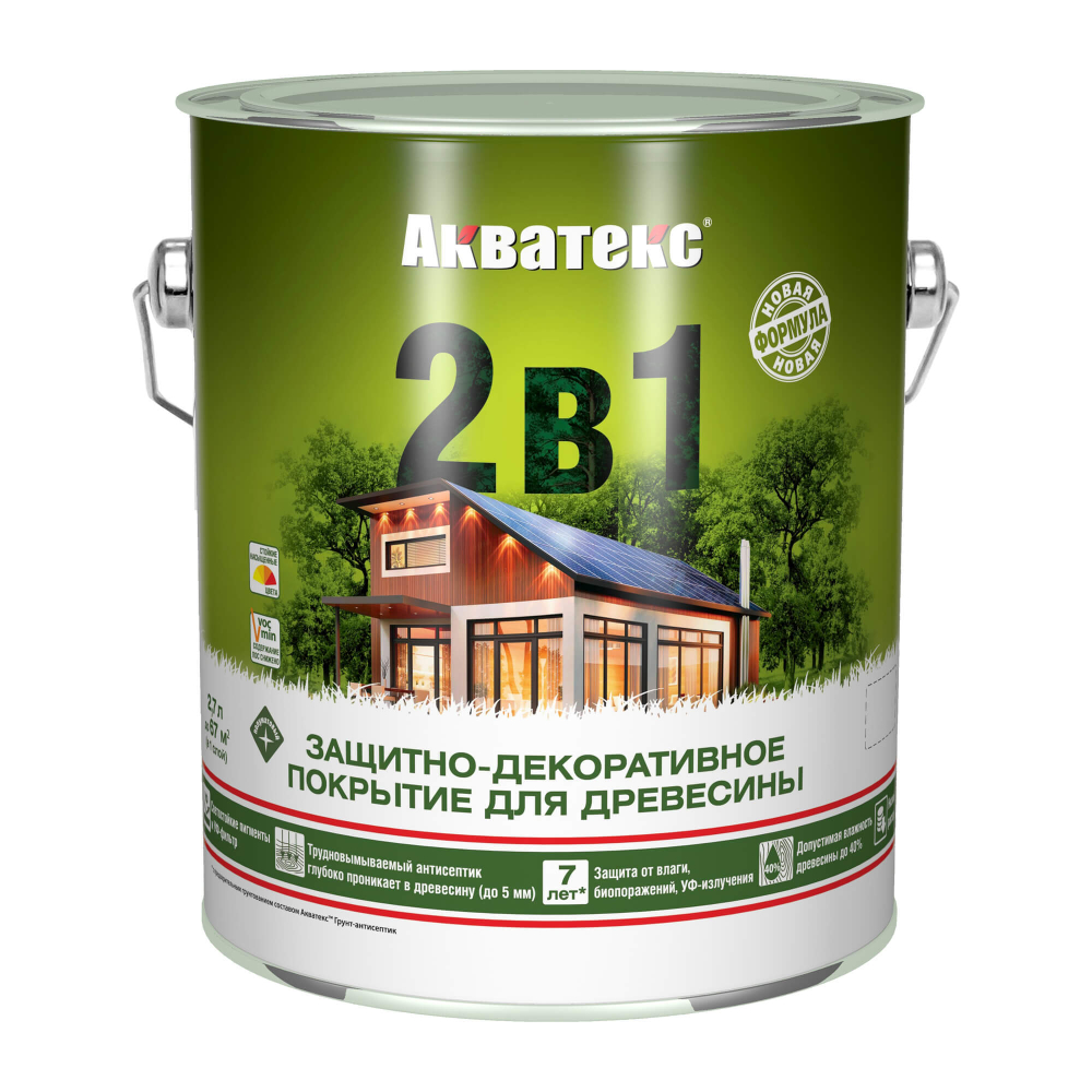 Акватекс 0,8л 2 в 1 венге