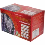 Гирлянда для дома ЗАНАВЕС «Мерцание» ш3,0* в2,5 м 480 ламп LED, прозрач.пров, авторежим, IP-20, Мультицвет (возможность соединения)