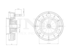 Опора амортизатора передняя UNIO RMP-13019
