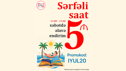 Alinino.az-da "Sərfəli Saat" Kampaniyası Başladı: Əlavə 5 AZN Endirim Fürsəti!