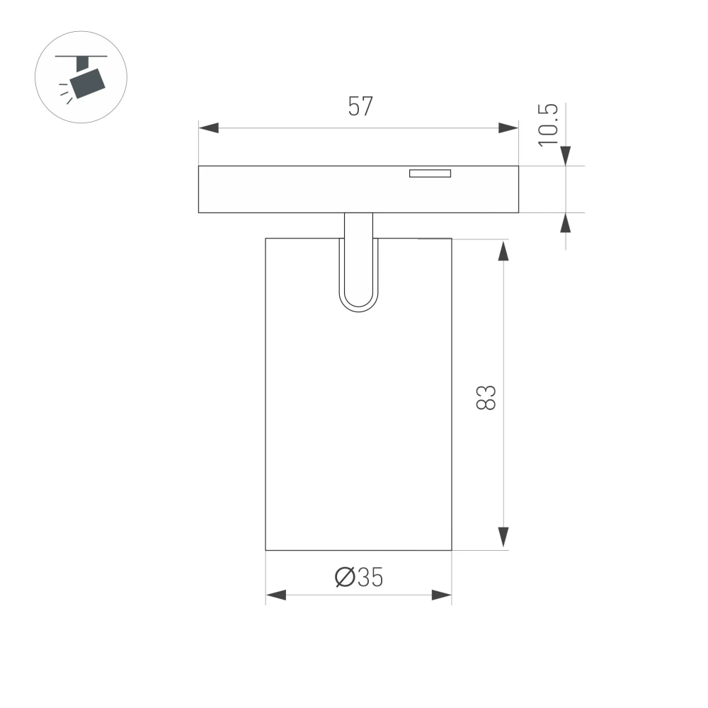 Светильник MAG-MICROCOSM-SPOT-R35-5W Warm3000 (BK, 36 deg, 24V) (Arlight, IP20 Металл, 3 года) 043252