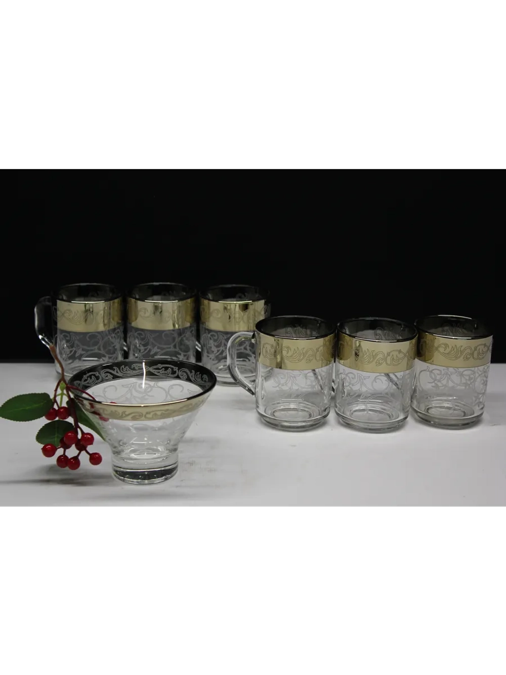 Чайный сервиз с креманкой "Абстракция"