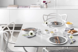 Villeroy & Boch Производство набора тарелок Rock Blanc на 2 персоны. 10-4240-2620 + 10-4240-2536 + 10-4240-2640