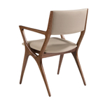 Стул с подлокотниками 4199 из экокожи цвета норки