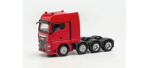 Тяжелый тягач MAN TGX GX 4-осный (пневмоподвеска, 8х4), красный