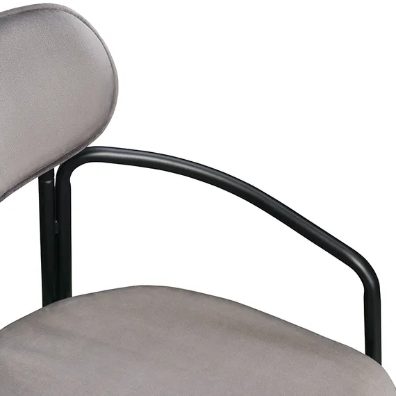 Стул Ror, Round, серый велюр