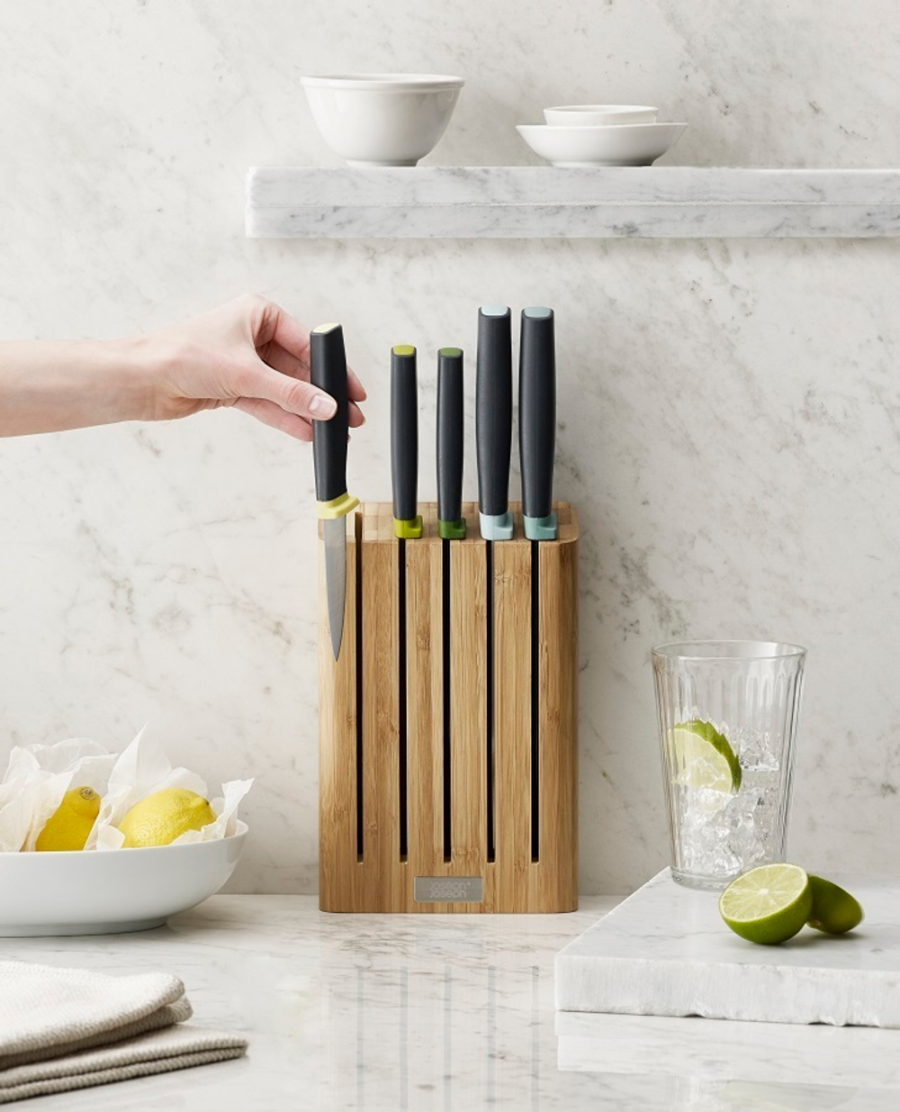 Набор ножей Elevate Knives Bamboo в подставке из бамбука