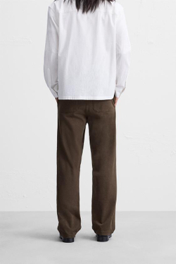 ZARA БРЮКИ-ДЖОГГЕРЫ RELAXED FIT, ТЕМНЫЙ ХАКИ