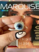 Светло - Голубые ( небесно голубые ) цветные линзы на 12 мес. Marquise blue / Для темных и светлых глаз