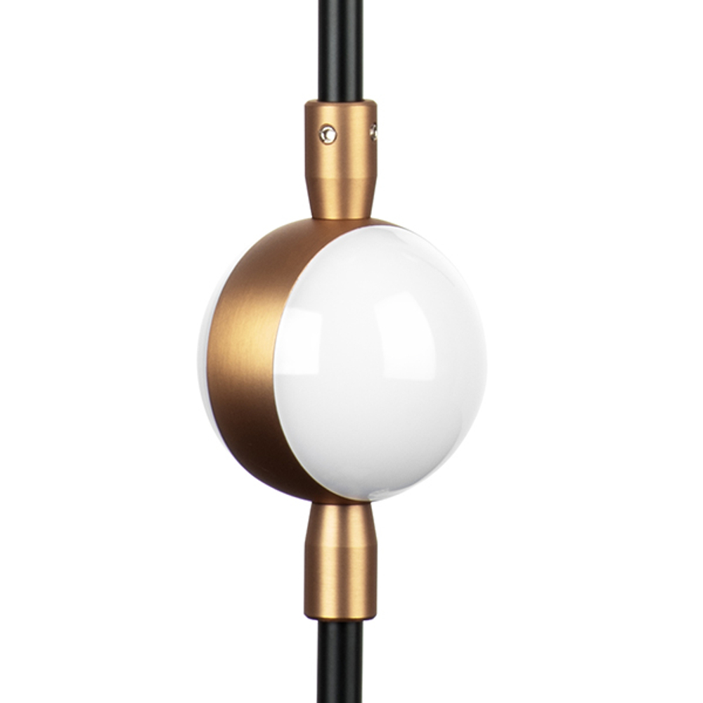 745647 Бра BERGAMO LED 5Wх4 1600LM ЧЕРНЫЙ МАТОВЫЙ/ЗОЛОТО 4000K