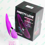 Сиреневый перезаряжаемый вибромассажер с 12 функциями вибрации