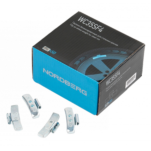 NORDBERG (WC35SF4) Грузики балансировочные для стальных дисков Fe 35 г, 50 шт