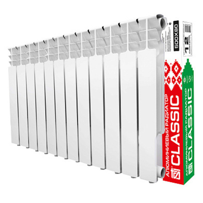 Алюминиевый радиатор STI Classic 500/80 (S500A6) 12 сек.