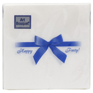 Bouquet салфетки 20*20-2сл."НГ Подарок Синий"
