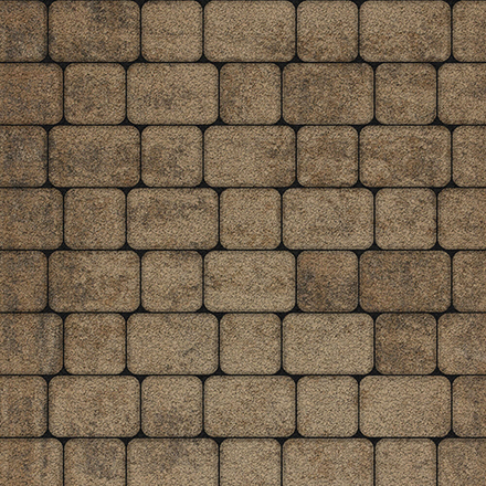 Тротуарная плитка КЛАССИКО - Листопад гранит Старый замок, комплект из 2 видов плит