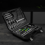 Набор инструментов, 1/2", 3/8", 1/4", пластиковый кейс 160 предм. Сибртех