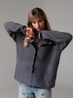 Свитер сетка с горлом