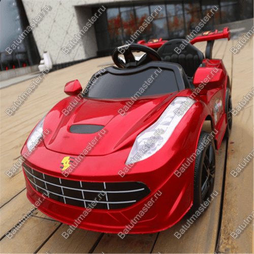 Детский электромобиль "Ferrari" красный, расширенная комплектация