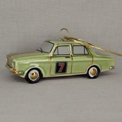 Фарфоровая ёлочная игрушка Автомобиль 412 спорт