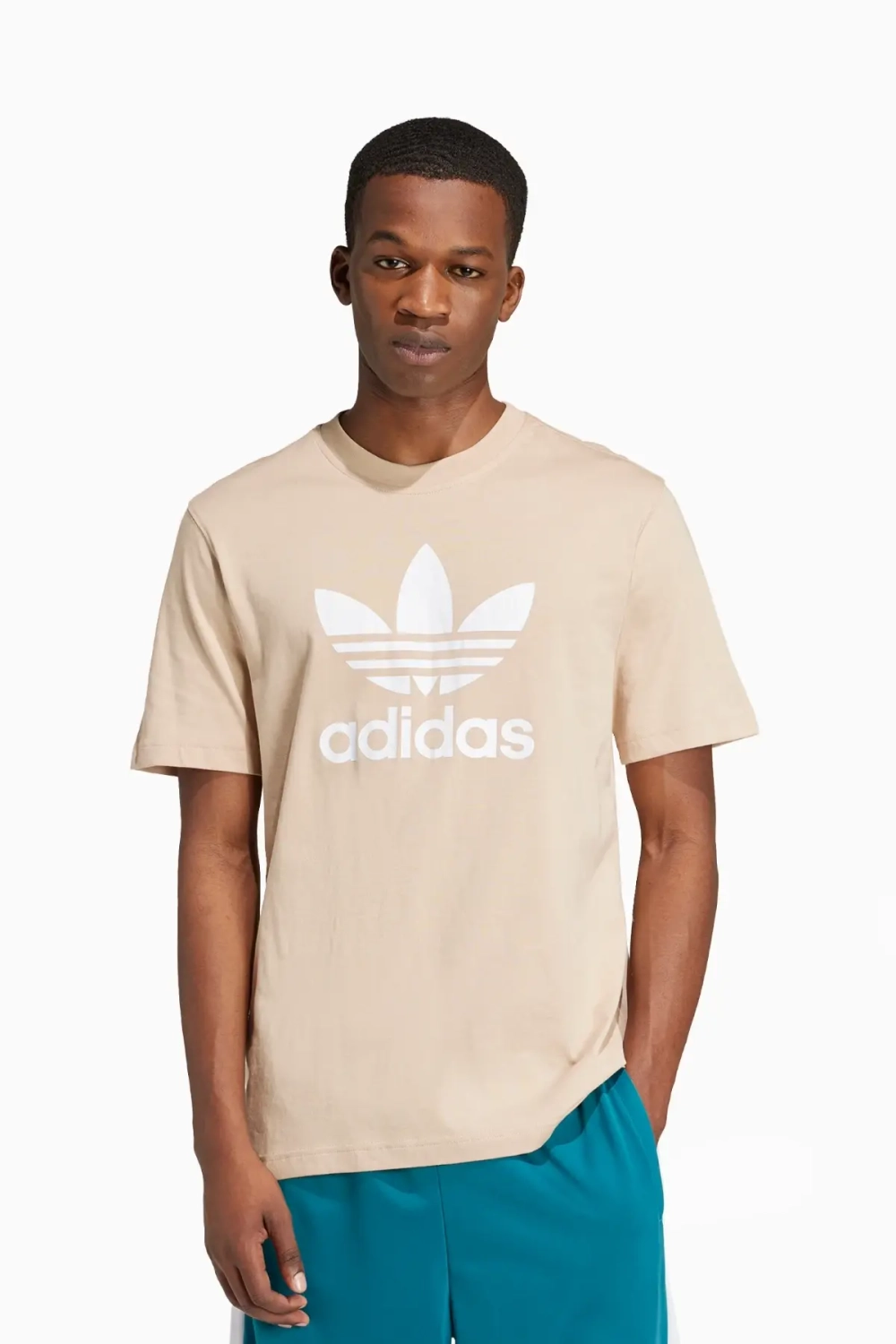 Футболка adidas Adicolor Trefoil - Бежевый