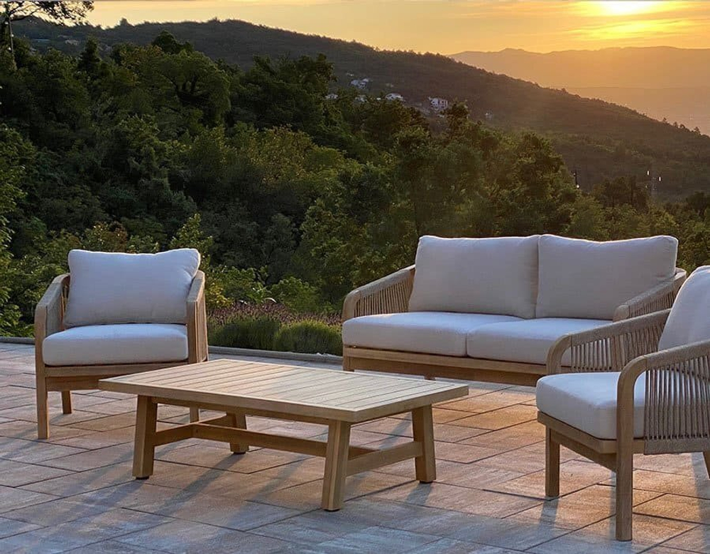 Комплект деревянной мебели Tagliamento Ravona KD, натуральный, бежевый