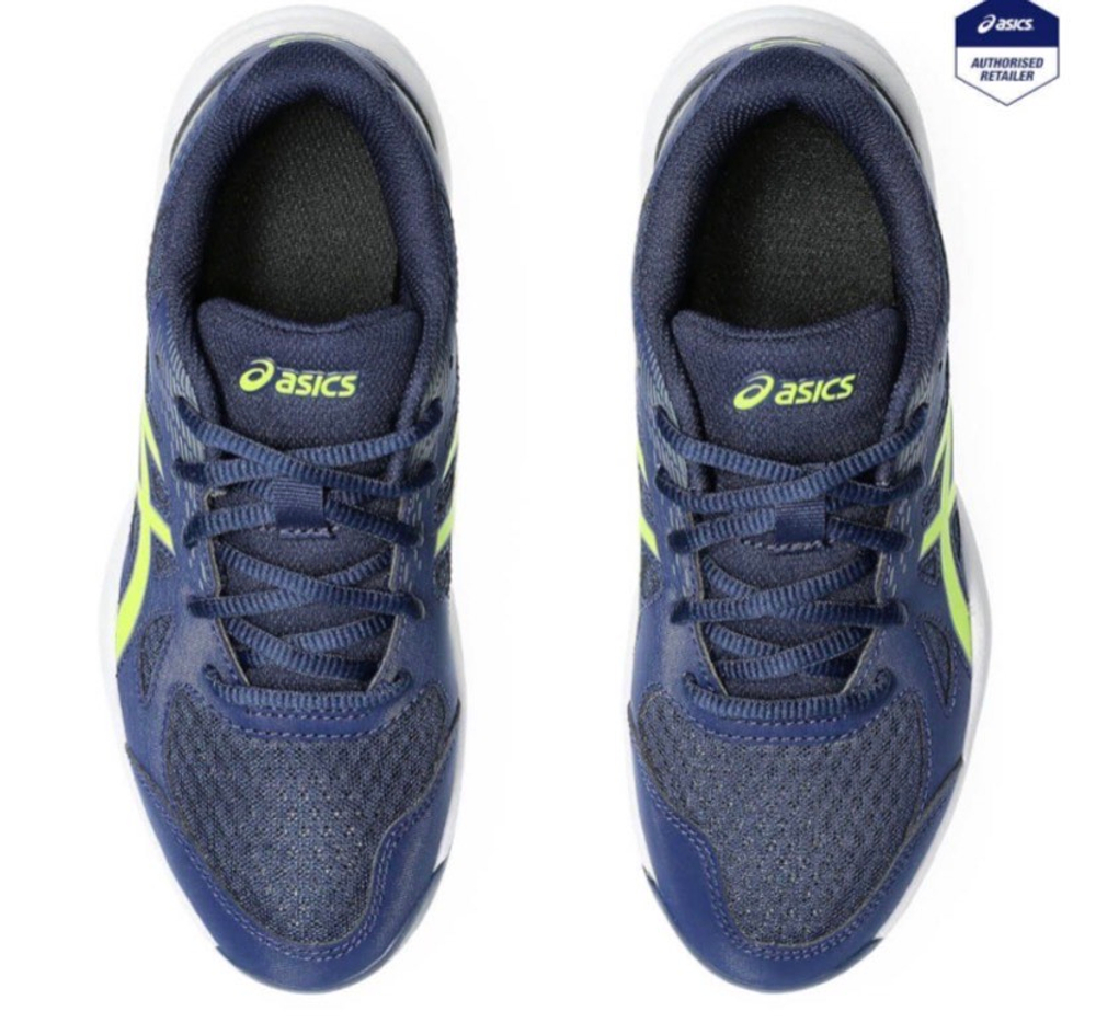ASICS, UPCOURT 6, Volleyball, BLUE EXPANSE/SAFETY YELLOW, MEN, US 10 /EUR 44 /UK 9 /СМ 28