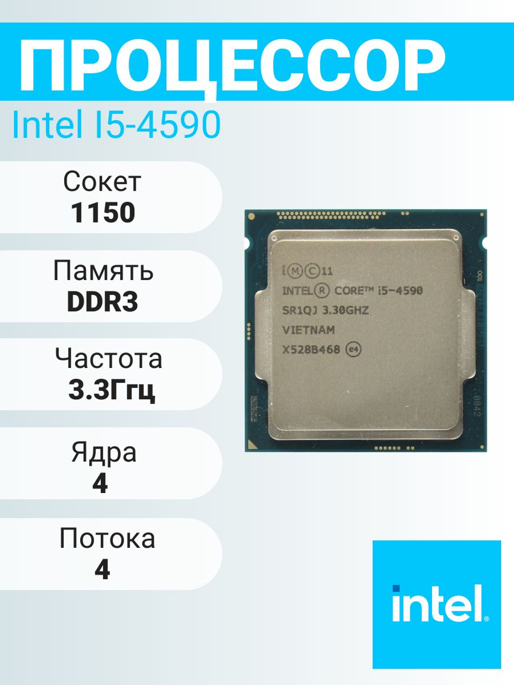 Процессор Intel Core i5 4590
