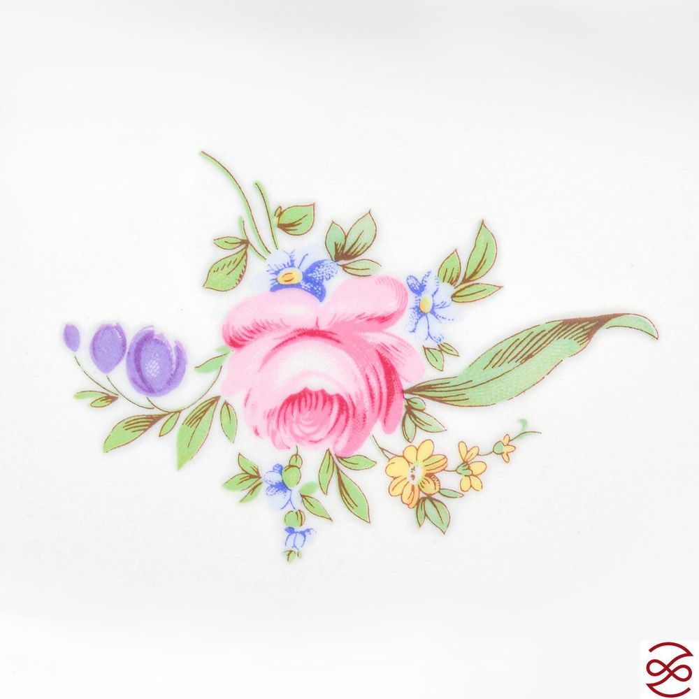 Блюдо овальное плоское 22 см Repast Мейсенский букет