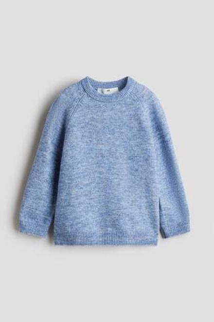 H&M Свитер с рукавами реглан, голубой