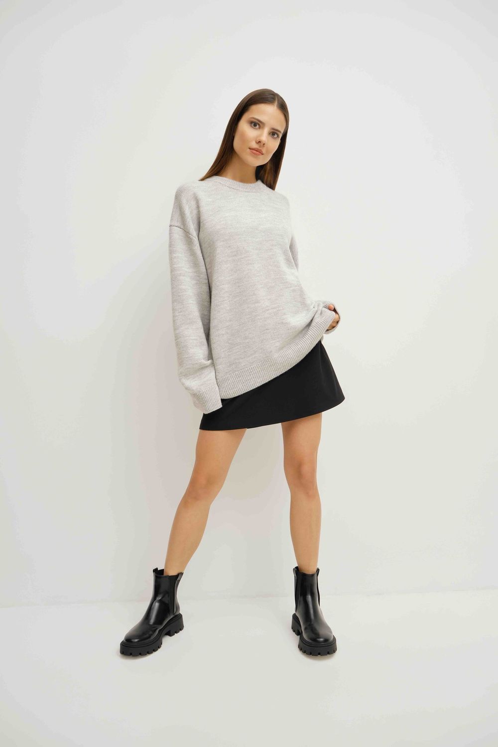 Свитер Weme Оверсайз серый