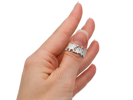 Кольцо-основа "Рельеф" с петелькой