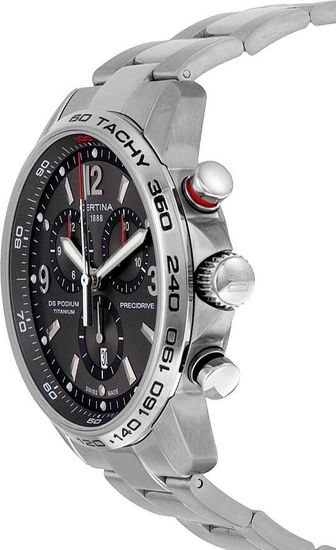 Швейцарские титановые наручные часы Certina C001.647.44.087.00 с хронографом