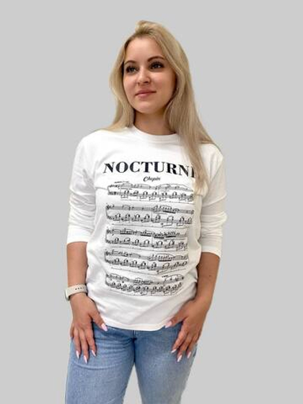 Лонгслив "Ноктюрн" белый