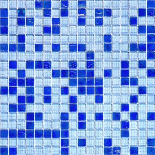03-Canicula-m Стеклянная мозаика для хамам настенная смешанного цвета чип 15 Alma Mix перламутр