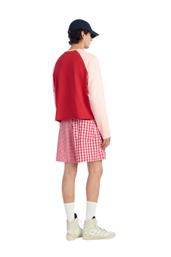 ZARA X BENITO ANTONIO ФУТБОЛКА В СТИЛЕ КОЛОР-БЛОК, РОЗОВЫЙ
