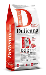 Delicana корм сухой для взрослых собак крупных пород говядина