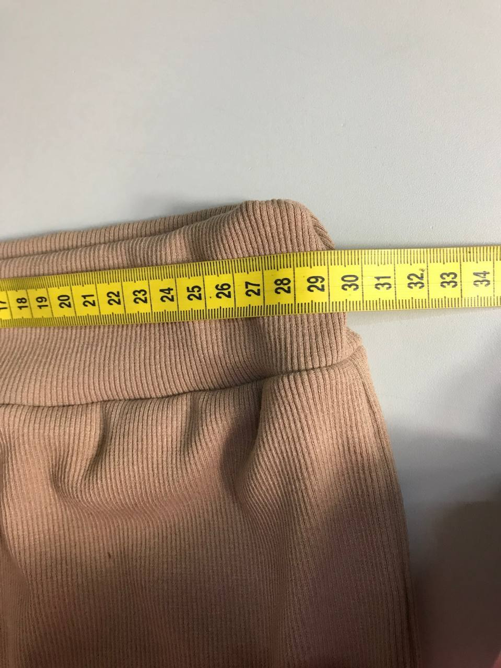 Юбка с завышенной талией в рубчик, визуально 40 размер