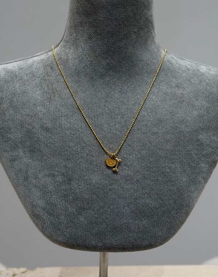 Цепочка I love dogs gold