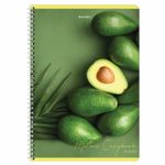 Тетрадь А4, 80 л., BRAUBERG, гребень, клетка, обложка картон, "Фрукты", 404051, 4шт