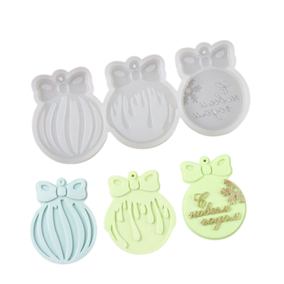 Силиконовая форма «Ёлочные игрушки», цвет прозрачный