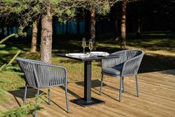 "Каффе" обеденная группа на 2 персоны, цвет "серый гранит"