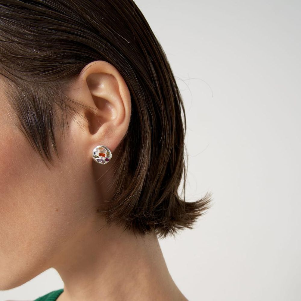 Серьги вплавленные марципан