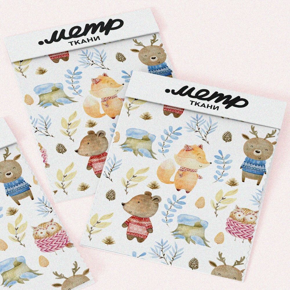 Ткань таффета нежный, модный и свежий принт